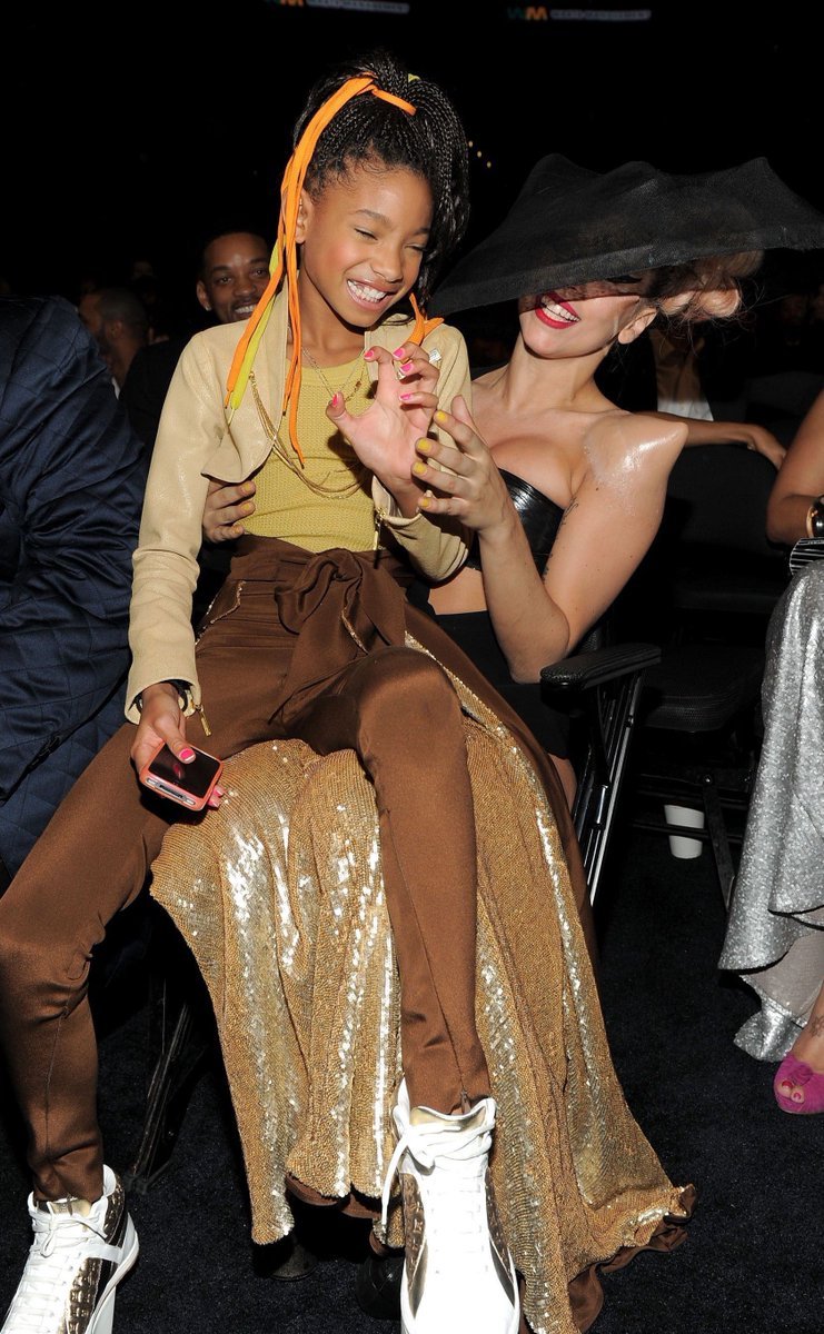 thecountessine's tweet photo. lady gaga and willow smith, 2011 https://t.co/LvZCKUbMCs