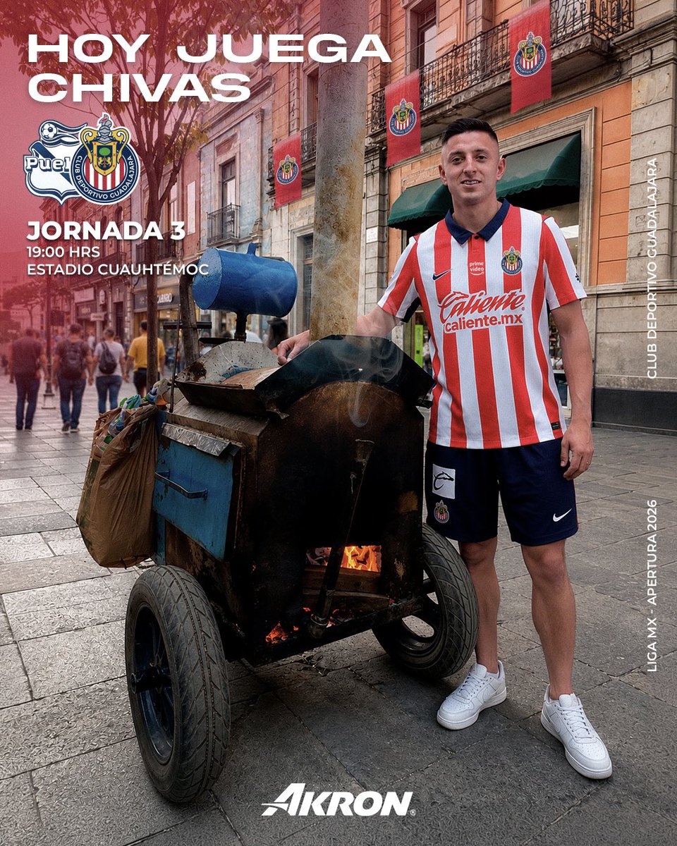 Chivas's tweet photo. 🇦🇹 ¡TENEMOS PARTIDOOOO! 😎

🙌🏻 ¡EL REBAÑO SAGRADO BUSCARÁ LOS TRES PUNTOS EN PUEBLA! ¡FUERTES Y UNIDOS, ROJIBLANCOS! 🐐 https://t.co/lA2Vx94IXG