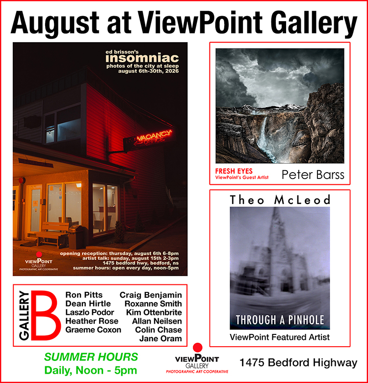 ViewPointHfx's tweet photo. August 2026 - What's Happening at ViewPoint Gallery - https://t.co/mjrsQubkZP https://t.co/nN7YpbvsWe