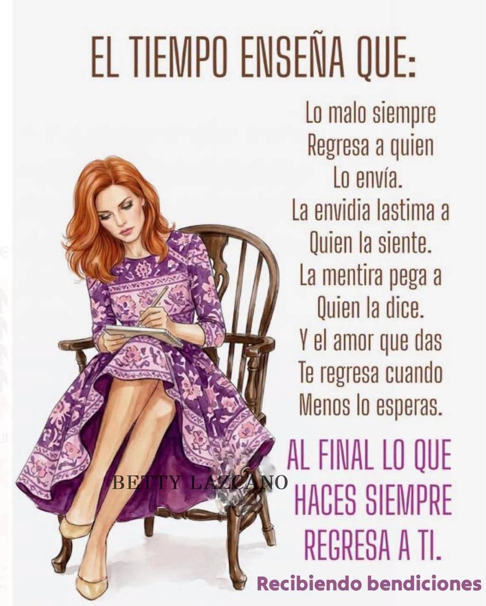 BETTYLAZCANO's tweet photo. Nuestras acciones, emociones y actitudes tienen consecuencias, y tarde o temprano vuelven a nosotros. https://t.co/2i2CdIQ2xV
