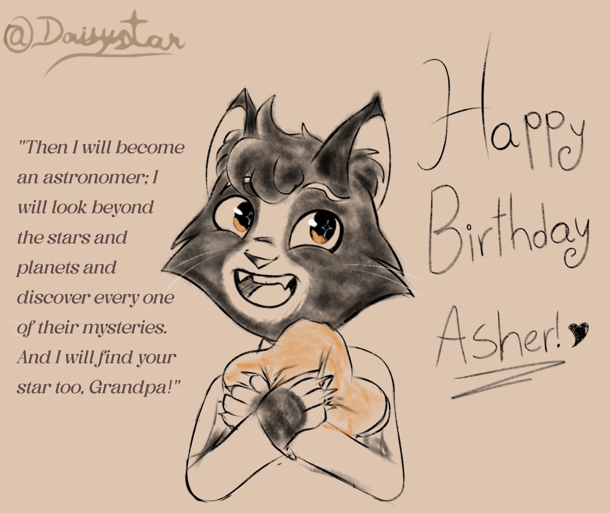 _StarDaisy_13's tweet photo. Heyyy I came back from my AF hiatus soo..

I want to wish a very Happy Birthday to my boi, Asher! Who is celebrating his bday today, 
July 31st! 🎉🎉
#lackadaisy #lackadaisycats #lackdaisyoc #AsherLumaîble https://t.co/3Eywj8HHjM