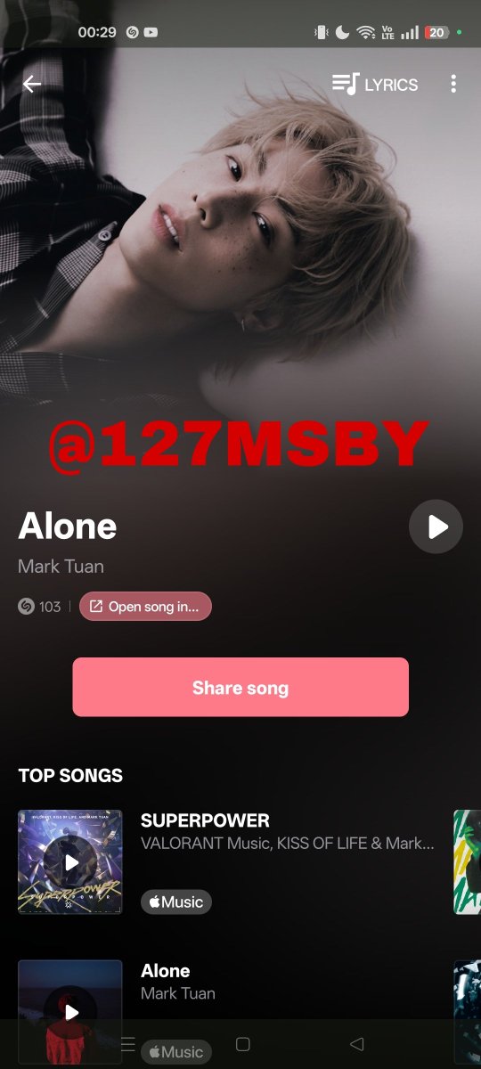 127MSBY's tweet photo. @MTPilipinas @marktuan @DNAmngmnt #ALONE #MarkTuan https://t.co/PSwhFbNXXT