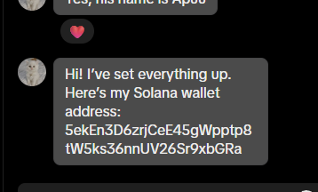 devilsiopf's tweet photo. I fully onboarded the owner of Apuu the cat, probably the most viral cat on social media right now

Apuu is a cat that has been going insanely viral over the last few weeks and if you are on Tiktok or Instagram you've surely seen it

You can check the engagement on the screenshots below, it's genuinely massive

https://t.co/XA3fx0Atpt

https://t.co/xf2OO69ccQ

Millions of views every single week and the cat is genuinely so memeable, she usually wears a little princess dress 

Also if the lore isn’t already crazy the name of the cat is literally the same as Apu the frog which is one of the most recently used memes by PumpFun

This is genuinely the best onboarding we could have

Creator is 100% onboarded, fees redirected to him

CA is gonna be in the bio of both socials after launch

Apuu The Cat

$Apuu