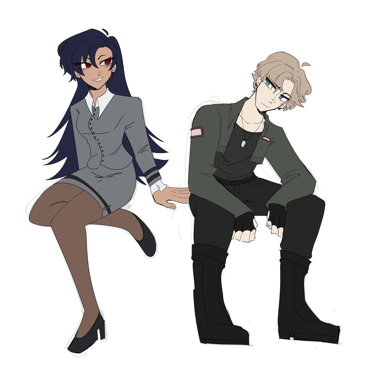 MintyMei's tweet photo. Irina &amp; William from Clocks #oc #art https://t.co/8dy9KIVCth