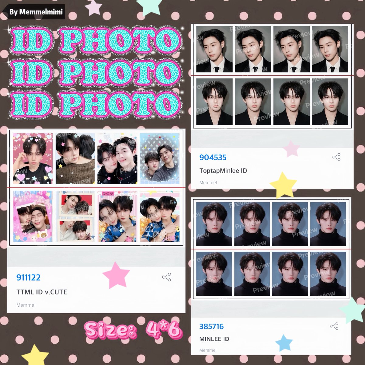 Memmelmimi's tweet photo. รหัสแบบชัด ๆ คั้บ
ปริ้นแล้วแวะมาอวดกันบ้างน้า
꒰੭⸝⸝´˘ '⸝⸝꒱੭♡ ➡️ #memmelMM
✨use for personal only na kubbb
📍 don’t repost &amp; use for commercial

#ToptapMinlee #TOPTAPJarukit #MINLEEthanakorn https://t.co/Im1bBr4d7b