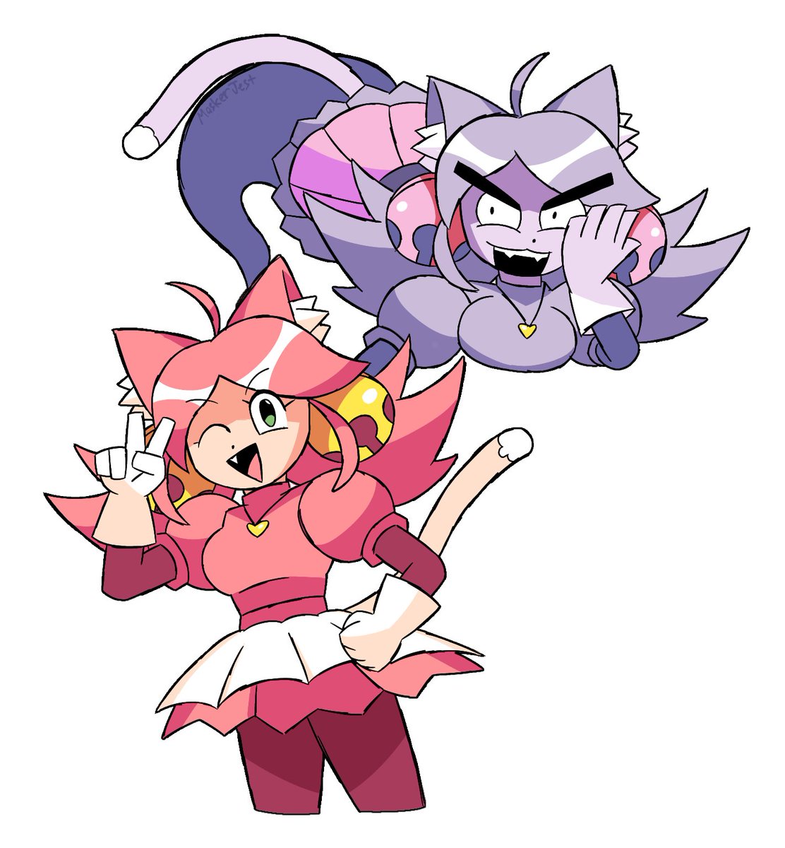 MaskerJest's tweet photo. Rough mews sketch 

#deltarune #mewmew https://t.co/bDjo25kdOv