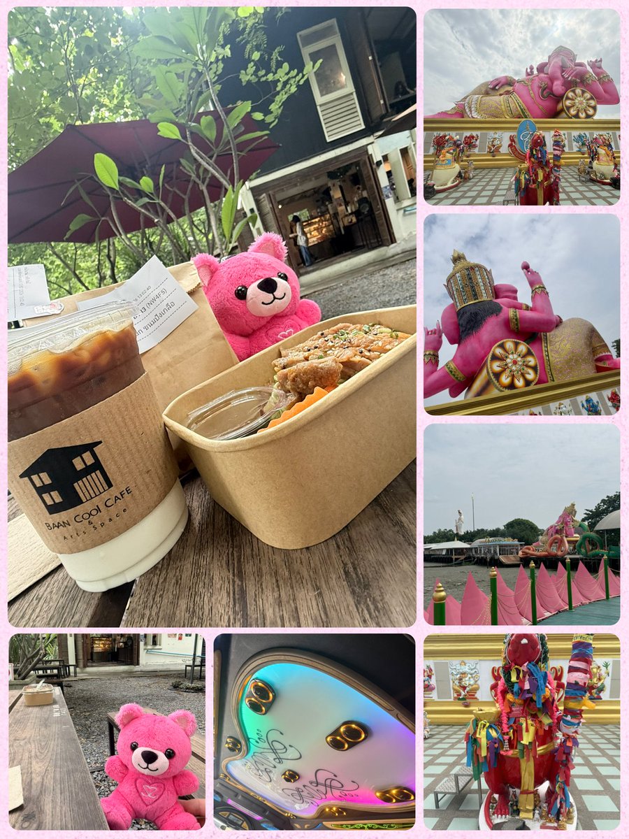 yo_BN0220's tweet photo. とっても楽しかったので詳細ポストです。

バンコク市内から8時間チャーターで約15000円ピンクガネーシャを見に行くプランで予約。
自分の好きなように行き先指定できるのでLITA cafe→ガネーシャ→ไ่ร่ไรัรั้วの順に行ってもらいました。

ゆっくり過ごして丁度良かったです。↓

#ไร่ไร้รั้ว https://t.co/U5h1tjZFAB