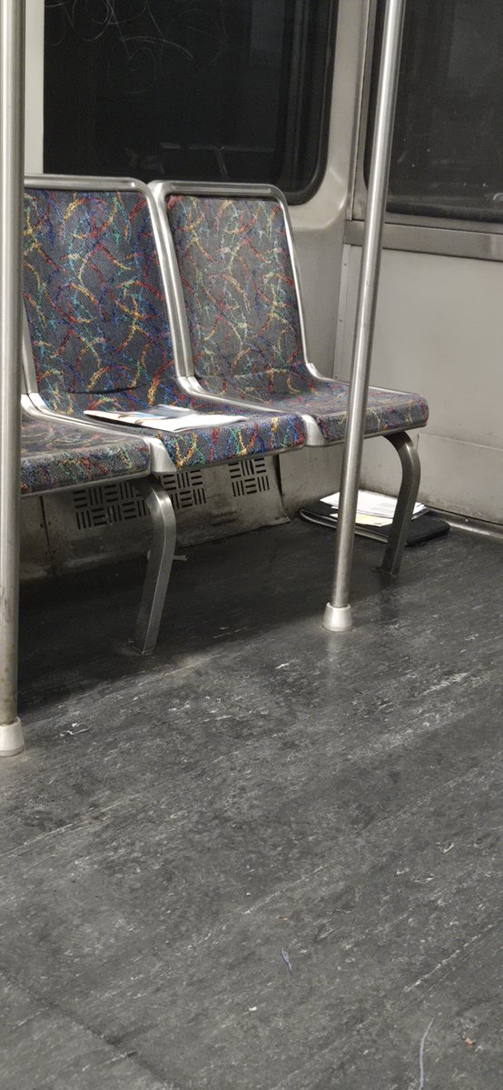 carolbeggy's tweet photo. @MBTATransitPD looks like someone's belongings were left on a Red Line car now headed to Park St. Car number in photo https://t.co/uflVhDvG7A