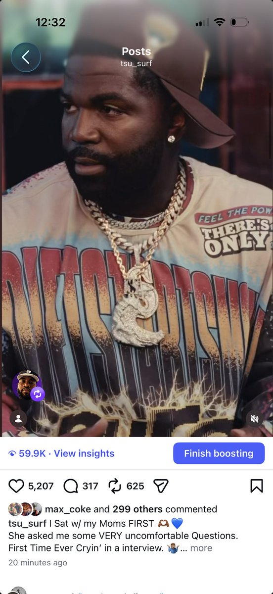 Tsu_Surf's tweet photo. Might need to drop this interview with my mom’s ASAP. 60k views in 20 minutes …. Shit was a tough Convo https://t.co/L3qRf1xtaq
