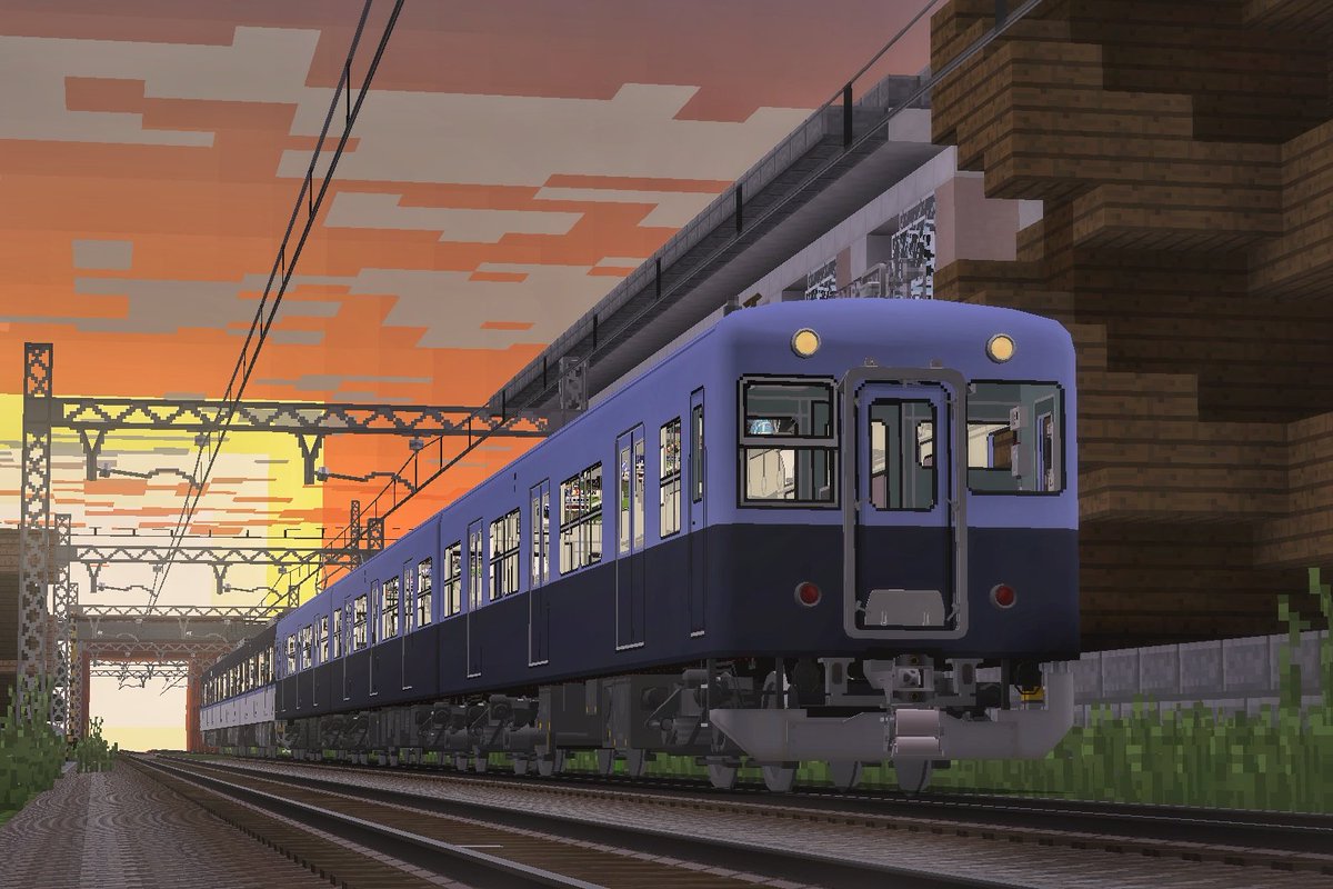 KAIKO_PR's tweet photo. 【夕焼け電車】
#RTM_SS #海港電気軌道 https://t.co/INYnuXOdBM