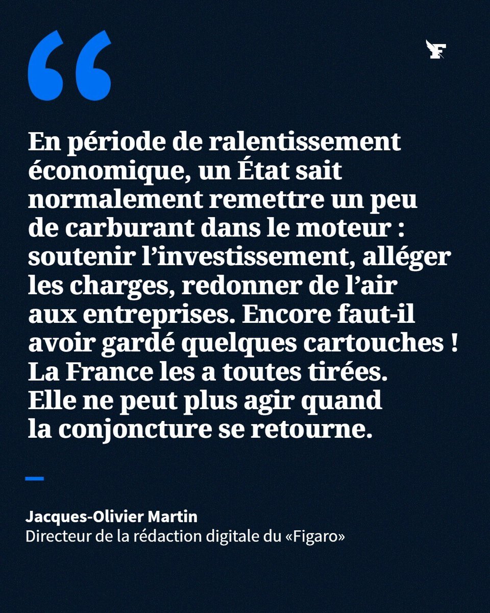 Le_Figaro's tweet photo. Notre pays a échappé de justesse à la récession au printemps, mais la croissance restera durablement très faible sans réformes ambitieuses. →https://t.co/moH1VjnhYt https://t.co/h57PqxRnn2