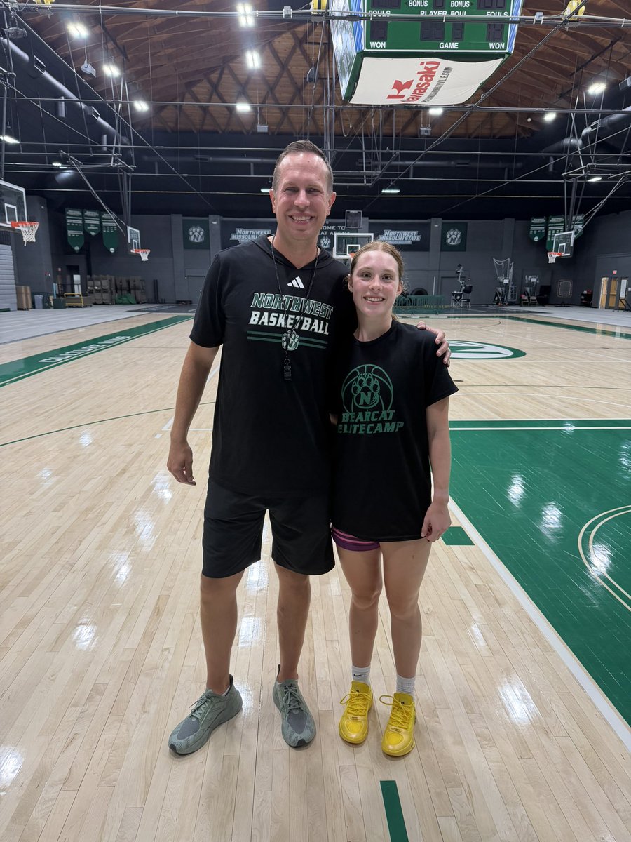 MiriamSamuelso3's tweet photo. Had a great time at the @nwbearcatwbb camp this week! Thank you coaches and players for putting on an amazing event. I learned so much about the program and several new skills! https://t.co/dk9FhsXs3e