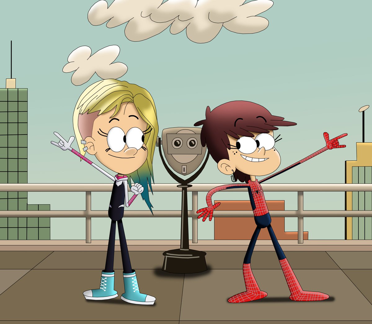 LunaLoud_'s tweet photo. Spider-Luna and Spider-Sam
Credit to @/CaptainEdwardTeague on DeviantArt (aka @KaySaravo on X)
Spider-Man: Brand New Day is now playing on Theaters!
#LunaLoud #SamSharp #TheLoudHouse #SpiderMan #Crossover https://t.co/WiURBwZEcJ