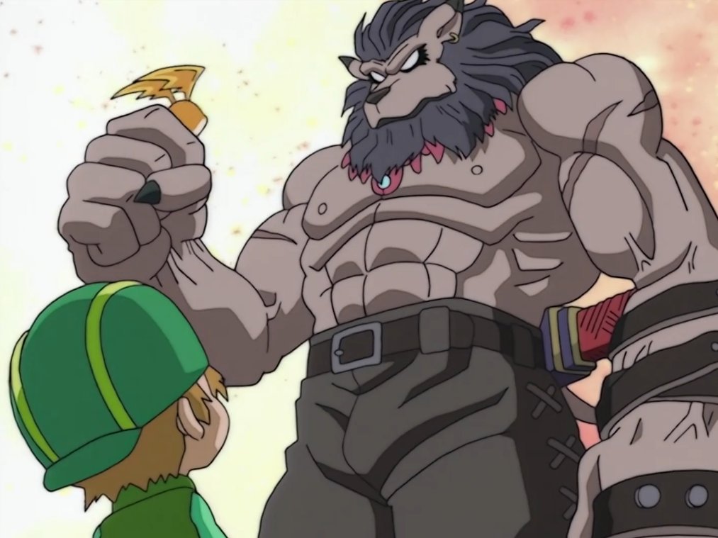 LoboSamp's tweet photo. I like this variant of Leomon, ''DarkLeomon''

#Digimon #Leomon #レオモン #デジモン https://t.co/ykvG6ByxOW