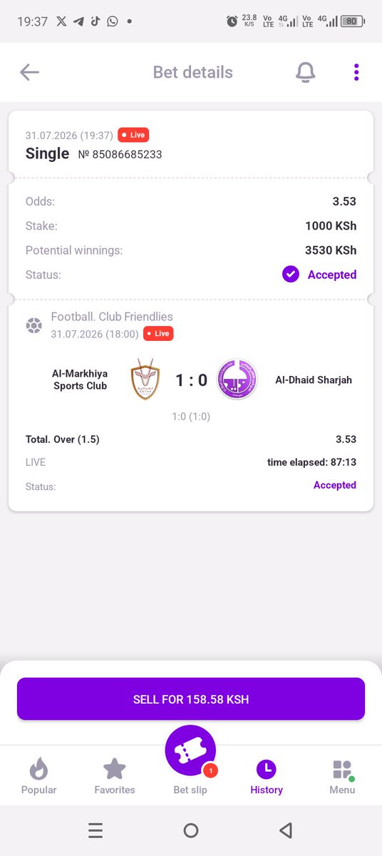 MasterBets100's tweet photo. It's a trial 
Code 👉98UYV https://t.co/ZdUP6K5bM2