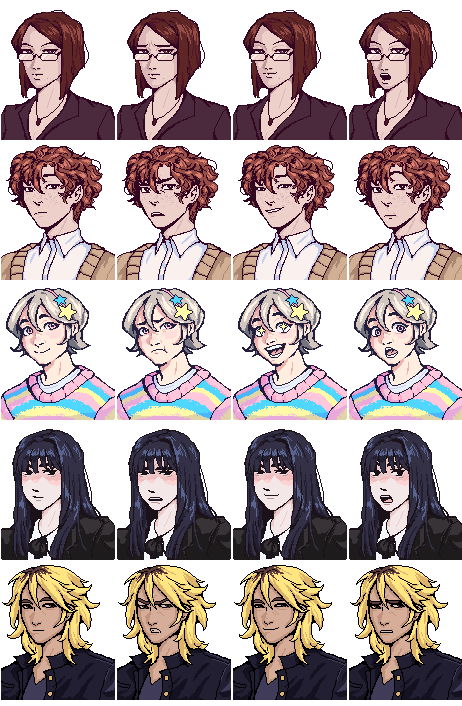 forbiddencandy_'s tweet photo. A dialogue heavy game seems simple on paper, but then you want art for all your character's, expressions, costumes based on jobs, it quickly spires out of hand. In Thornetica we decided to throw in everything and the kitchen sink!
👇
https://t.co/QrqJE3abYI
#pixelartㅤㅤㅤㅤ https://t.co/Kq9MviAnML