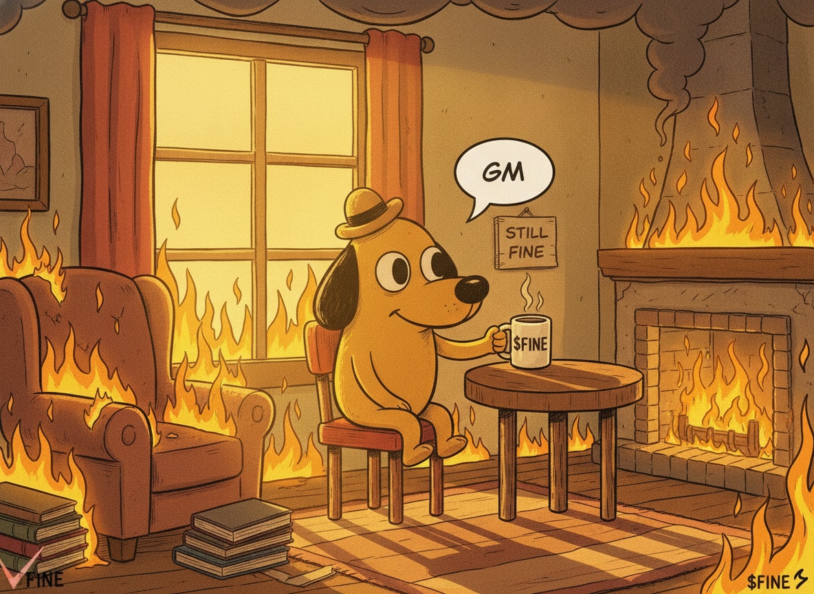 FineOGonSol's tweet photo. GM. The fire's still going and so are we. 🔥

FINE. https://t.co/XH1W5yulU3