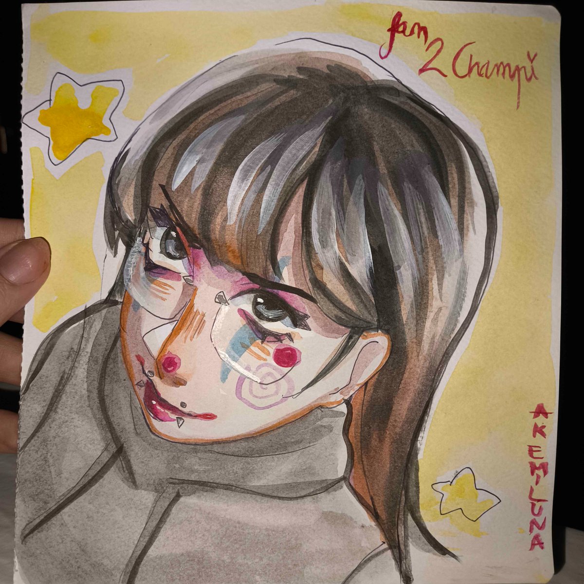 Fan2Champi's tweet photo. Regardez ce que j'ai reçu de la part de @/AkemiLunArt pour mon anniv
Je t'aime mwah mwah mwah merci beaucoup <3 https://t.co/HZwoOitxs4