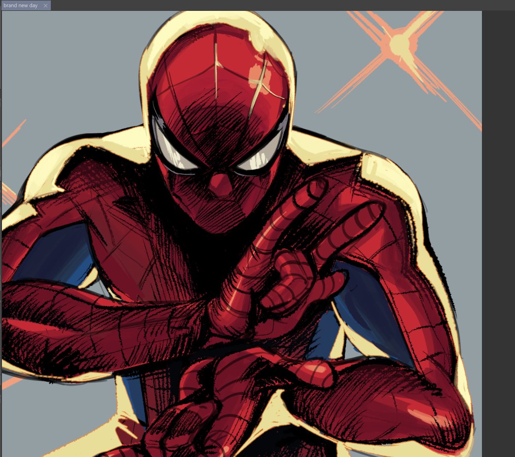 Gazo1a's tweet photo. tinha tempo que eu não desenhava um homem aranha... https://t.co/RUy8xyEROo