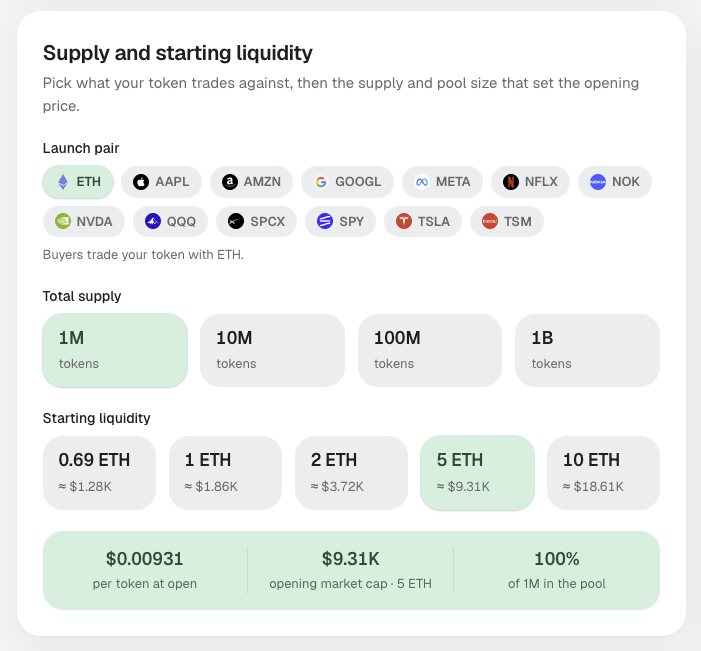 ZeroFamilyX's tweet photo. Creators earn on every single trade.

You pick the swap fee, 1–10%. 90% of it is yours, claimable any time.

Pair with $TSLA and your fees arrive in $TSLA. Pair with ETH, they arrive in ETH.

Or renounce them — the fee drops to a flat 0.1%, forever. https://t.co/pVNpoN0tjN