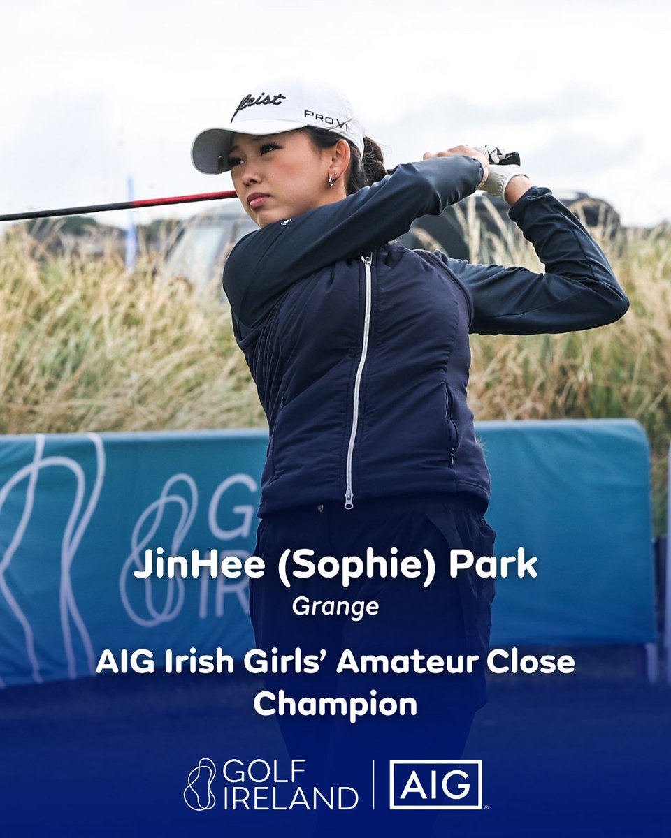 GolfIreland_'s tweet photo. Sophie Park (@GrangeGolfClub1) is the 2026 @AIGIreland Irish Girls' Amateur Close Plate Champion at @EnniscroneGolf 🏆 

📸  @Inphosports https://t.co/3GmWU5OjNS
