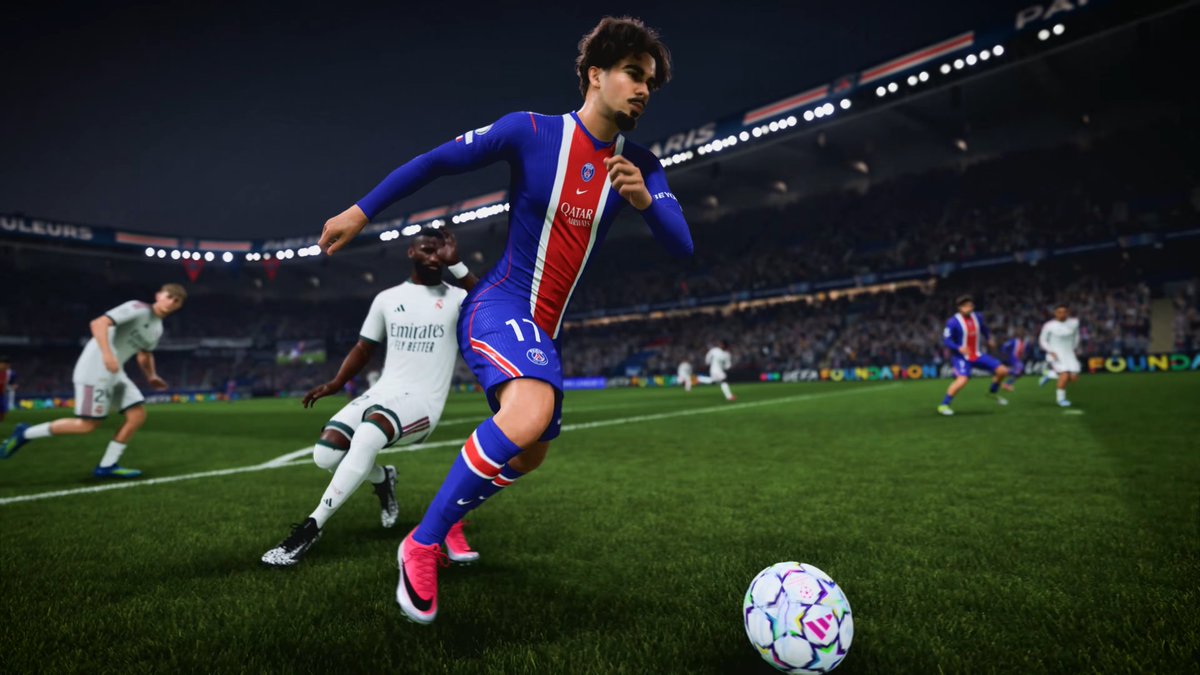 SoccerGaming's tweet photo. 🎮 Authentic Gameplay 2.0 in #FC27 Career Mode 👔

✅ More realistic player movement
✅ Smarter &amp; less predictable CPU AI
✅ Enhanced physicality &amp; more fouls
✅ Weather affects gameplay
✅ 25 new Gameplay Sliders
✅ 10 new CPU Sliders https://t.co/CdvfeLFmJh