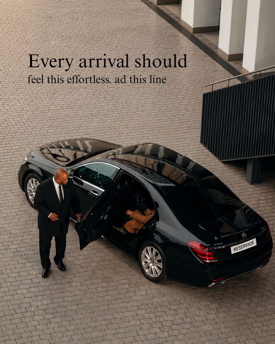 reserviox's tweet photo. Every arrival sets the tone for what comes next.
Because every arrival should feel this effortless.

#Reserviox #ChauffeurService #LuxuryTravel #BusinessTravel #MercedesBenz #ExecutiveTravel #TravelSmart https://t.co/IO6Jl68B4r