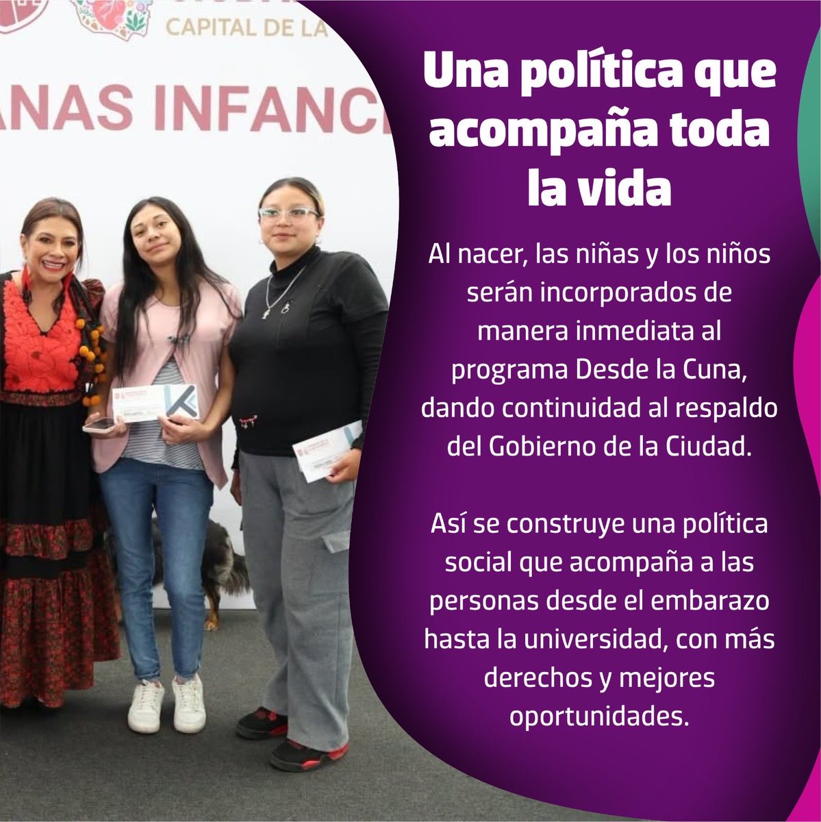 MarthaAvilaCDMX's tweet photo. Con el programa Mujeres Sanas, Infancias Protegidas, nuestra jefa de Gobierno, Clara Brugada, fortalece una política social que acompaña a las mujeres durante toda la gestación, garantizando que todas las beneficiarias reciban el apoyo correspondiente a los nueve meses de embarazo, sin importar cuándo se incorporen al programa.
