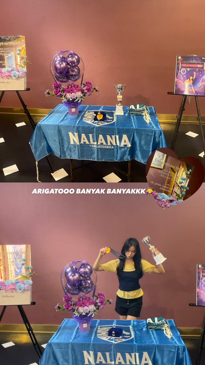 Nalania_ID's tweet photo. ARIGATO BANYAK BANYAKK JUGA ADIKK!!! ONCE AGAIN CONGRATULATIONS DEAR💜💜

#NALAWARR100R https://t.co/WRvqDS4Hq2
