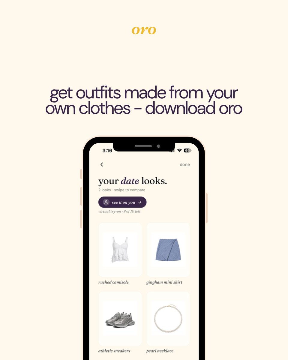 Oro - Your Personal Stylist tweet media