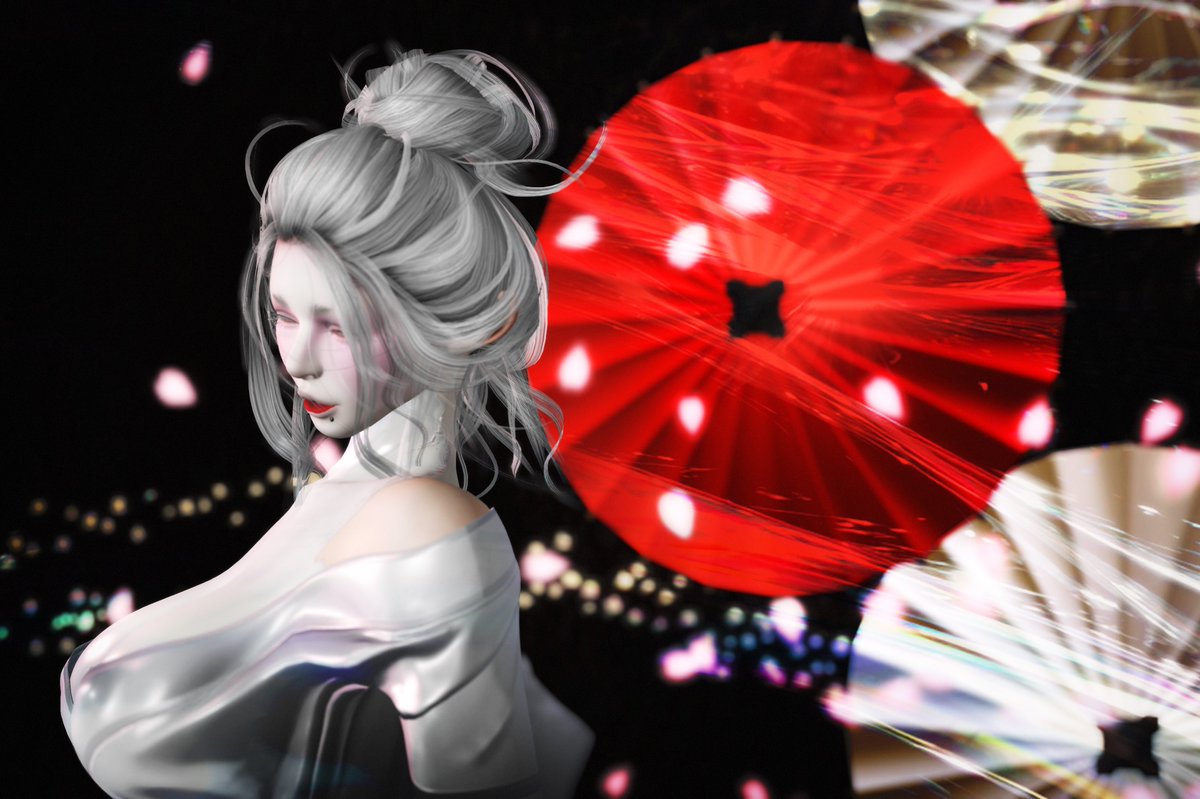 TefTef1999's tweet photo. *barberyumyum*P36
百鬼夜行　👻

kisetsu  Oshiroi &amp; Blush/Contour Set
&amp; Maiko/Geisha Makeup
theROOM - "Kris"
[MG]Backdrop https://t.co/ntJv9Jxkhz