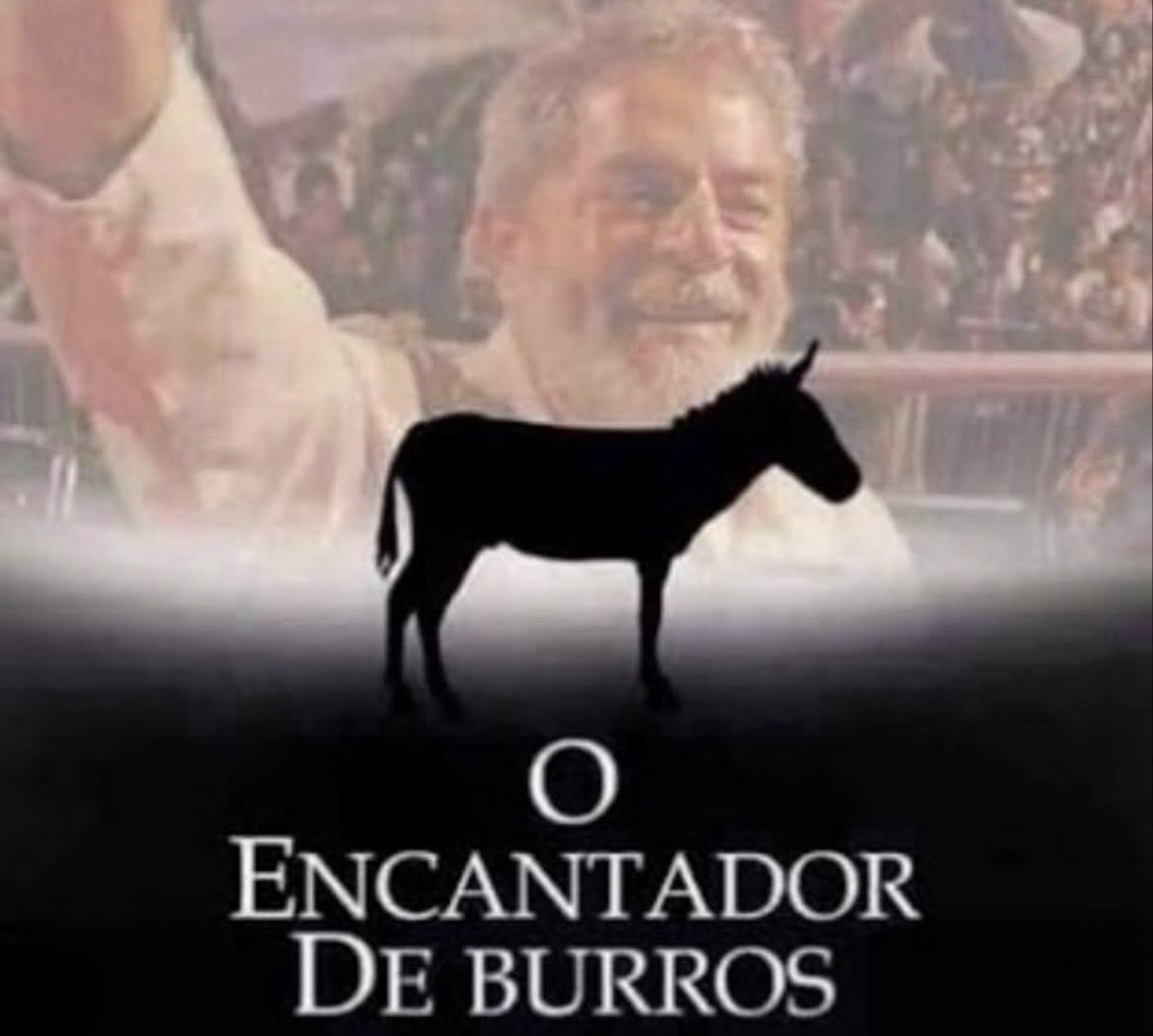topBovespa's tweet photo. @karenllyandra Lula: o encantador de burros. 🤡 https://t.co/o7cDxG1ULF