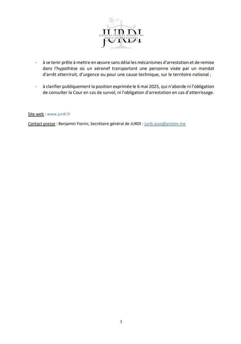 Juristes pour le respect du droit international tweet media