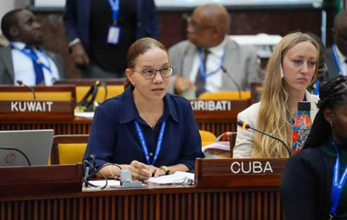 5deseptiembrecu's tweet photo. #DeCuba 🇨🇺 || Representante cubana intervino en Sesión 31 de Asamblea Internacional de Fondos Marinos https://t.co/wdLT5ZjL6H https://t.co/aK81U1fnDc