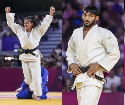 SDhawan25's tweet photo. What a day for Indian Judo! Congratulations to Asmita Dey, the first Indian woman to win Commonwealth Games Gold in Judo, and Harsh Singh, the first Indian male judoka to achieve the same feat. History made. The nation is proud! 🇮🇳🥋🥇 https://t.co/GyDxzMsGdF