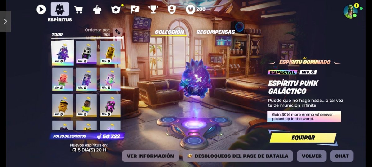 MxM2NE1's tweet photo. @FortniteStatus The Galaxy style for two spirits I've already mastered is locked in my backpack. What can I do to unlock both styles? https://t.co/JspZvvP6pi