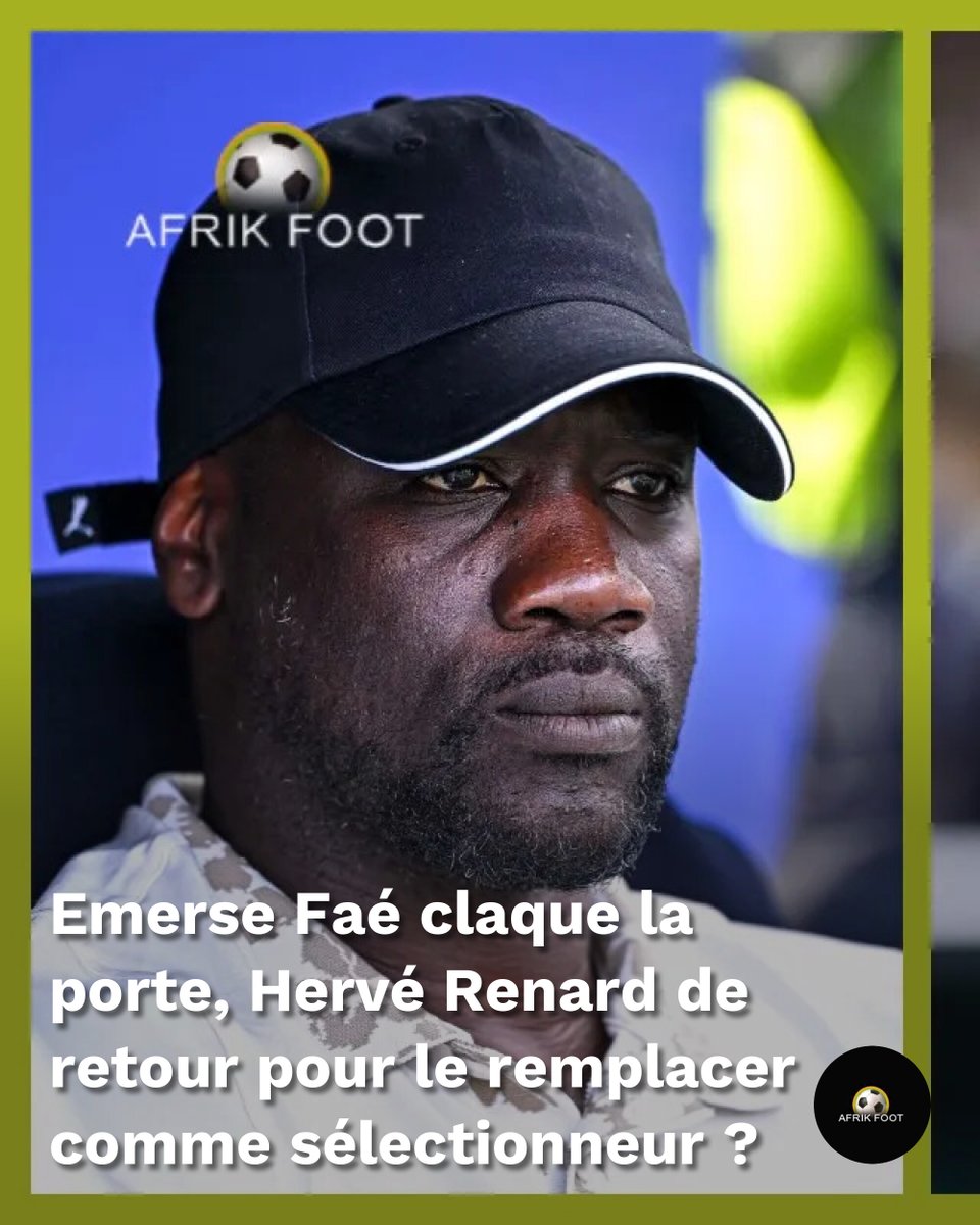 afrikfoot's tweet photo. Côte d'Ivoire : Emerse Faé claque la porte, Hervé Renard de retour pour le remplacer comme sélectionneur ?
#CoteD'ivoire
➡️ https://t.co/oo9HKsFZl2 https://t.co/l2MIAv2JP9