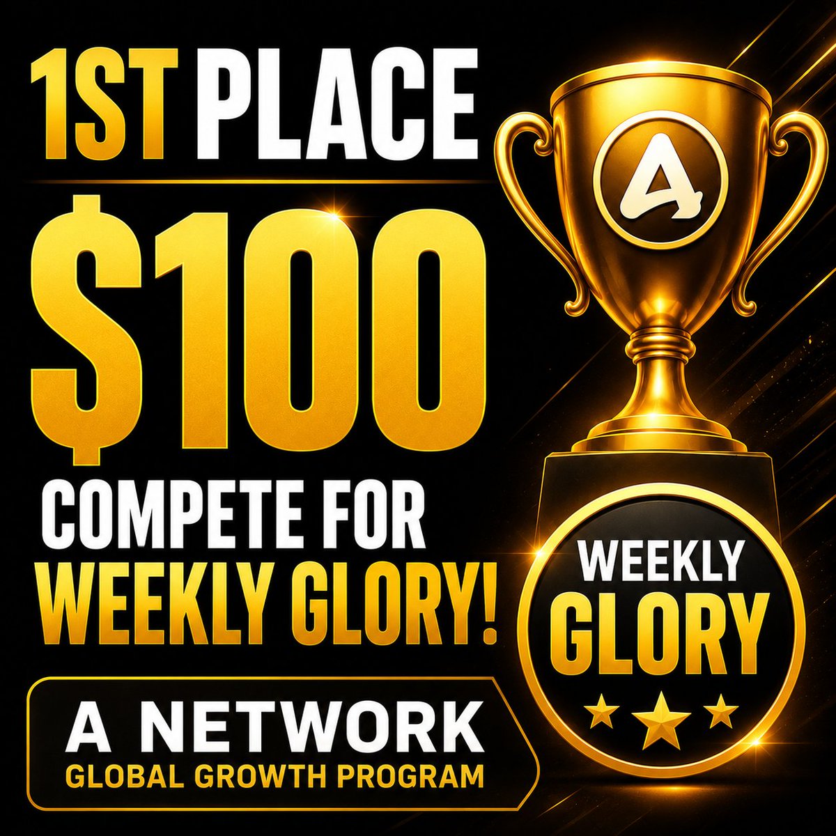 Aryainterlink07's tweet photo. 🥇 1st Place. $100. One Winner.

Create your best content, climb the leaderboard, and compete for Weekly Glory in the A Network Global Growth Program.

🚀 Your next post could make you the champion!

#ANetwork #ANET #WANET https://t.co/Jo4g4xjhaY