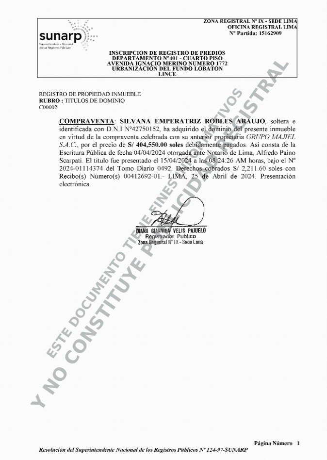 brunoamoretti_'s tweet photo. Silvana Robles declaró este año un patrimonio de S/853,048, un aumento de 1,960% más que en 2021. En 2024 compró con hipoteca un departamento en Lince por S/404,000. Al año siguiente adquirió a crédito una Toyota Fortuner de US$54,000. (5/6) https://t.co/a0FibR5u7M