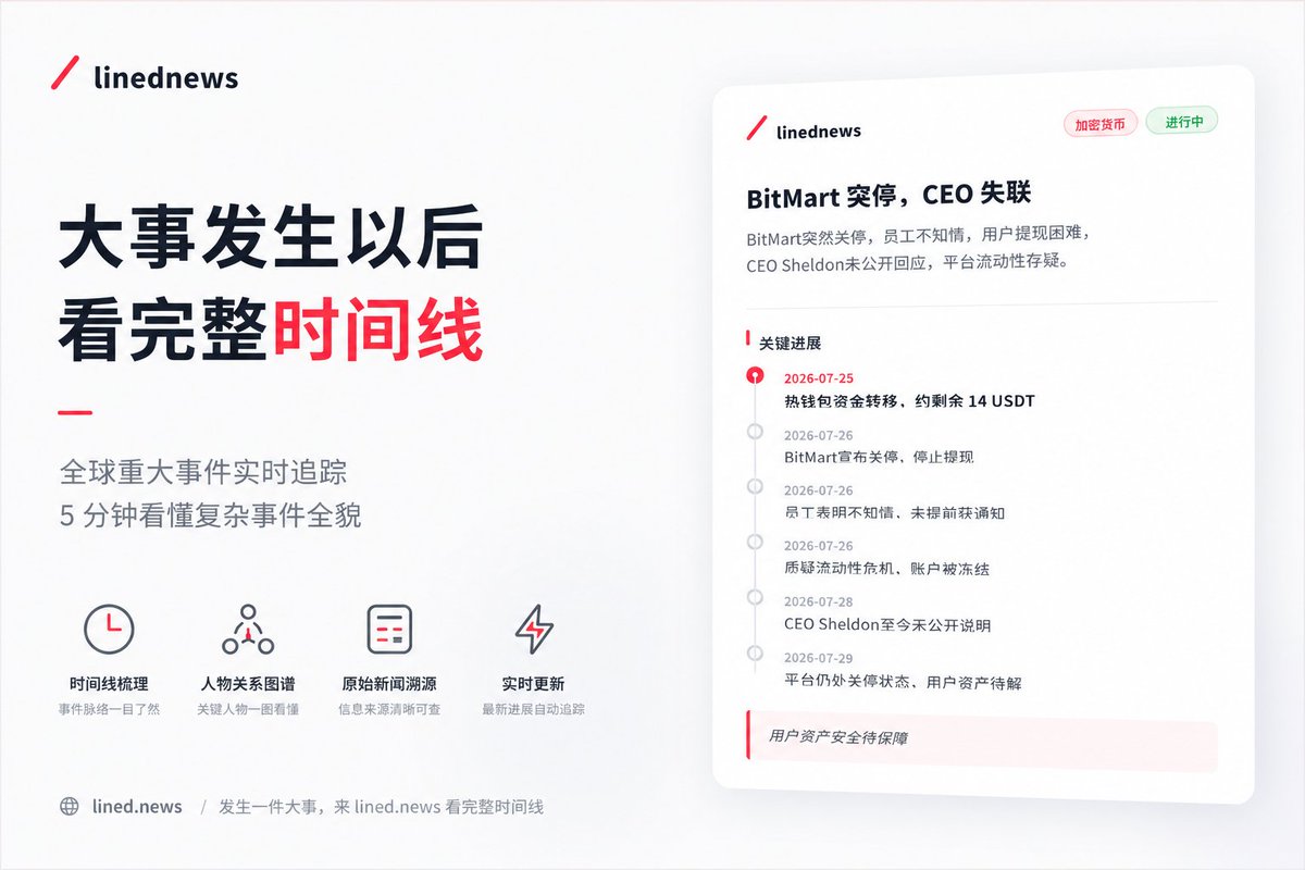 0xsuperMa's tweet photo. 从 Amy 到 Tina，再到 CEO Sheldon，到底谁在说谎？

BitMart 突然宣布停运后，各种消息满天飞。相关人物陆续被社区讨论，不同爆料，时间节点交织在一起，很难看清全貌。

https://t.co/1JIq9AtLFh 这个产品很好，把所有时间线串起来了，来看看谁是鬼。 https://t.co/AsA1yBsJOi