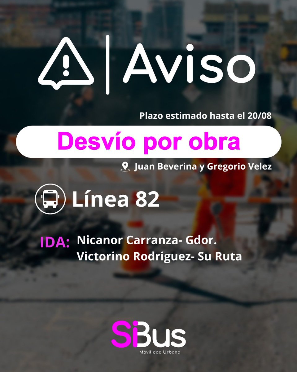 sibuscba's tweet photo. #InfodeServicio ℹ️
📷Desvío por obra.
#TransporteUrbano #Cordoba https://t.co/AcSCJbggdT