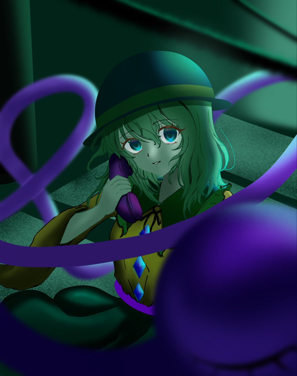 Ydtryvc's tweet photo. 午前二時　点滅水銀灯_______
#東方Project #古明地こいし
#koishi #touhou https://t.co/dwYTekZr8q