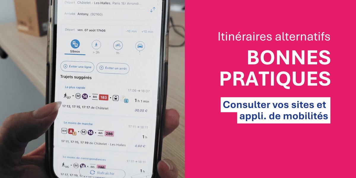 RERB's tweet photo. ℹ️ Des navettes et bus de remplacement seront mises place pour desservir les gares impactées.
ℹ️ Nous vous invitons à préparer votre trajet en consultant les itinéraires alternatifs sur les applications Île-de-France Mobilités, SNCF Connect et BonjourRATP. #RERB https://t.co/qzuJk7fN0i