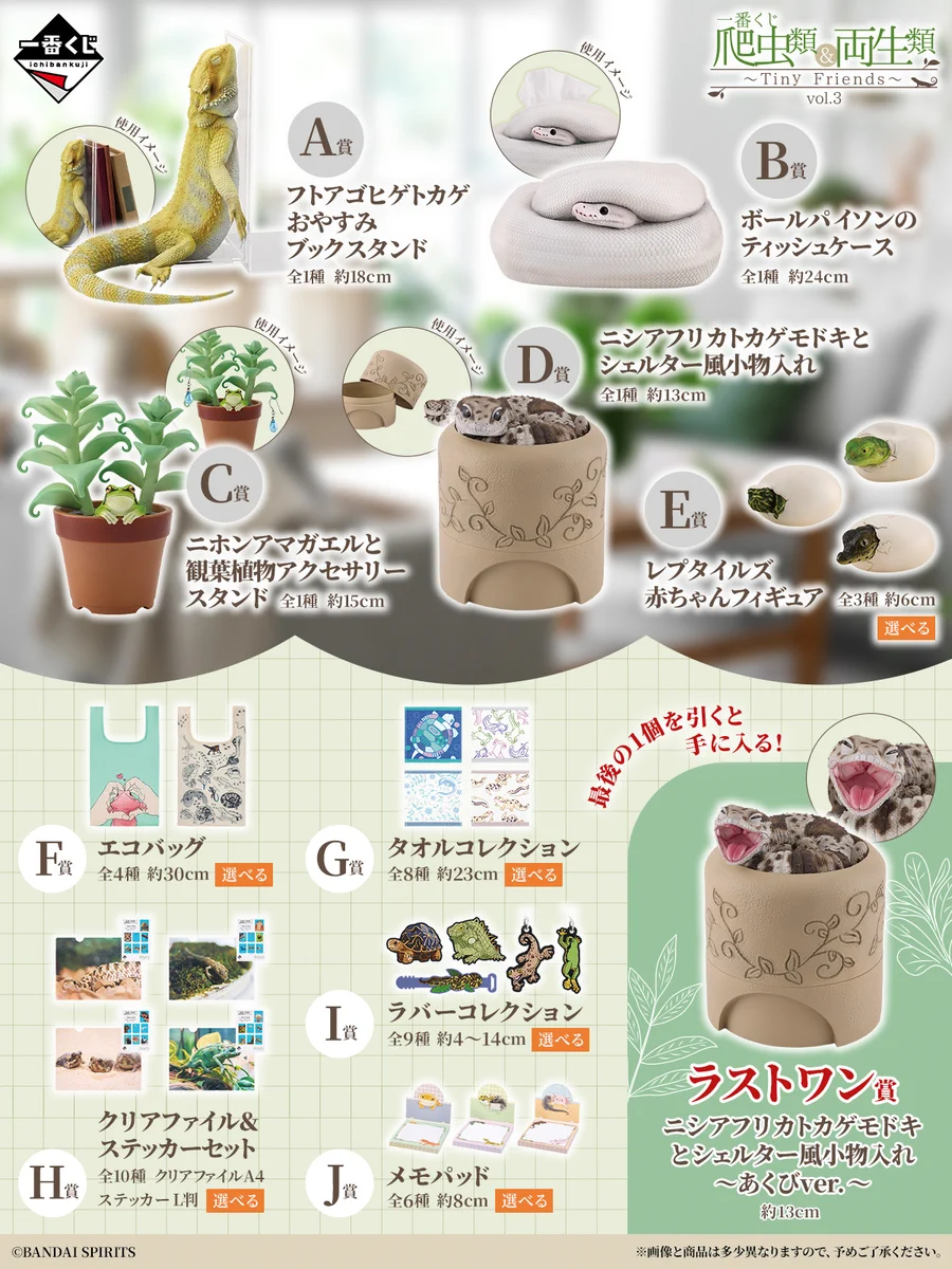 爬虫類用品　まとめ売り 一番くじ（BANDAI SPIRITS） na platformě X: „ジャパンレプタイルズ