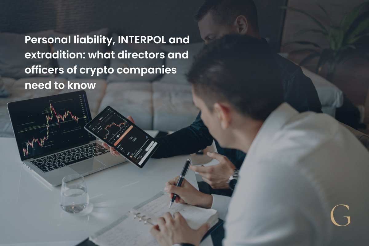 uk_immigration's tweet photo. Directors and senior officers of crypto companies face growing legal risks. Learn how INTERPOL notices, extradition, corporate liability and expanding enforcement powers may affect those operating across borders.
>> https://t.co/KVVK7CT6oB
#CryptoAssets #INTERPOL #Extradition https://t.co/1fkbPcwB0g