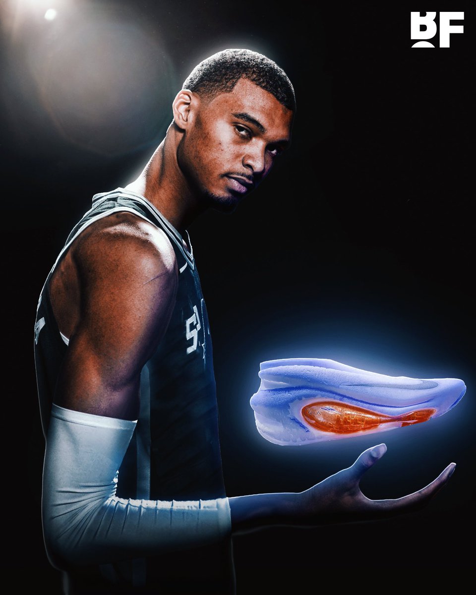 bballforever_'s tweet photo. Victor Wembanyama has officially signed a long-term extension with Nike that includes his own signature shoe line. ✔️

(Via Shams) https://t.co/q7oUj1vJbU