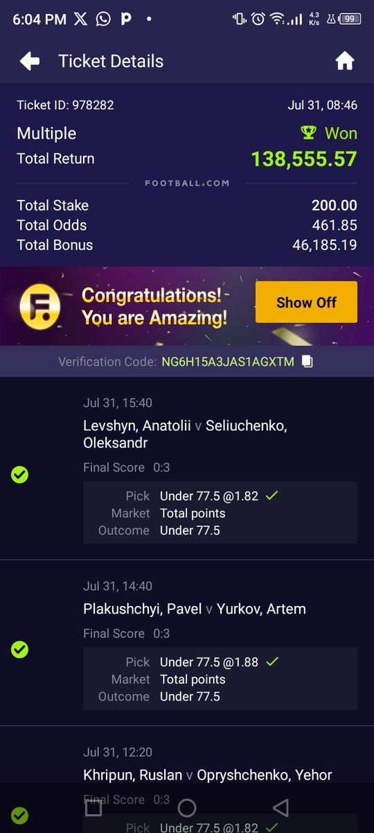 valuevault_01's tweet photo. 400 odds boom🔥😭🏓😂

One day I will have followers and we have lots of community wins✅ https://t.co/jeAKSnLXrP
