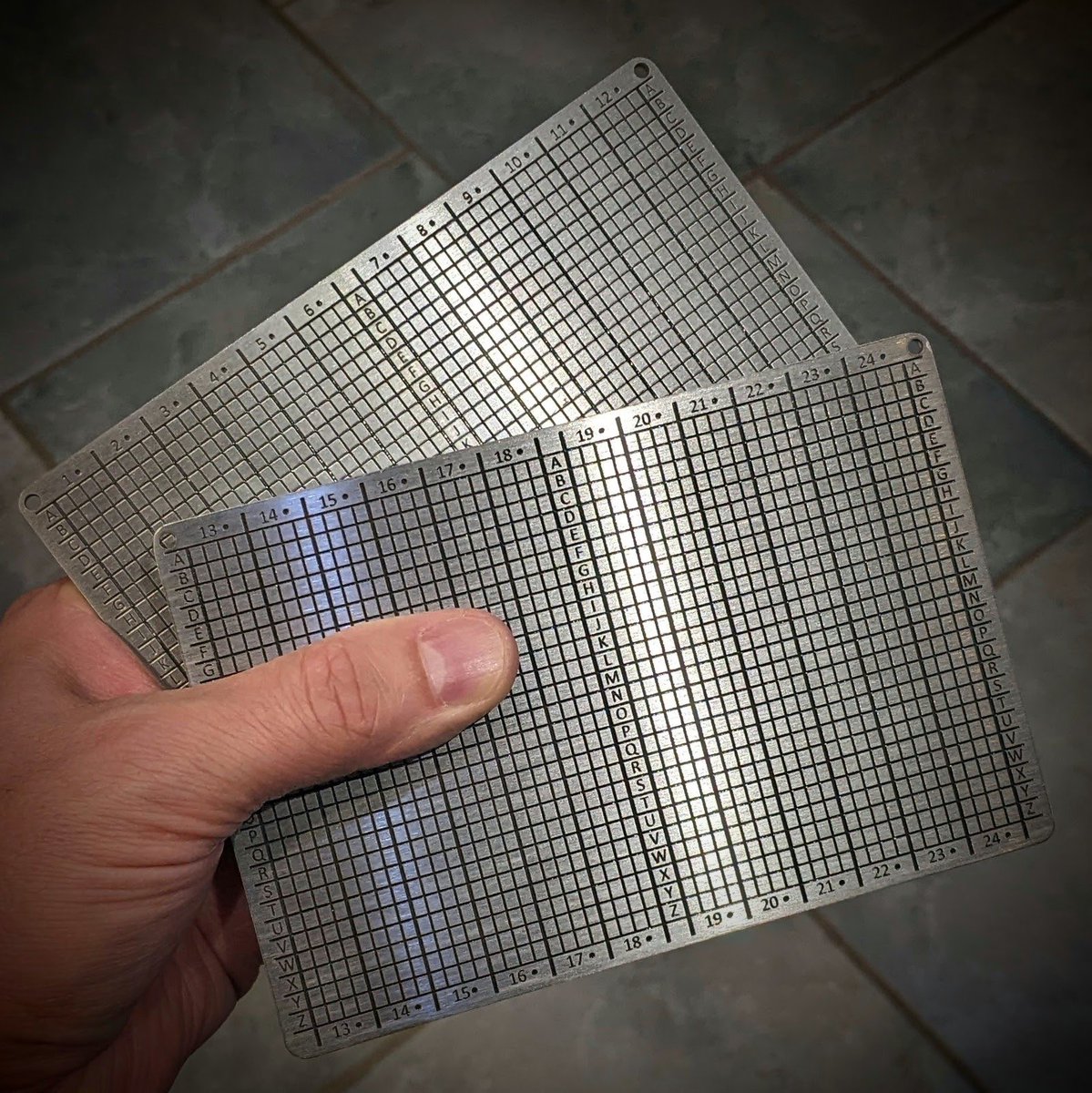 BitPLATES's tweet photo. Everyone should self-custody their #Bitcoin

Self-custody should include multi-factor security protection.

Multi-factor security should involve distributed parts.

Distributed parts should be resistant to single point of failure (SPoF).

SPoF can be avoided with multiple copies. https://t.co/5ero1zir9q