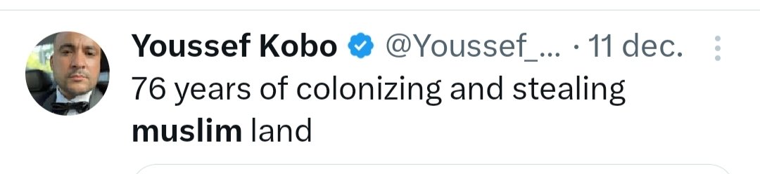 Parodie1234's tweet photo. @Youssef_Kobo De ware aard van Kobo. Hij vindt trouwens ook dat bepaalde grond moet voorbehouden zijn voor één godsdienst. Kobo is een gevaarlijke, geweldadige extremistische islamist. https://t.co/fea91OryTV