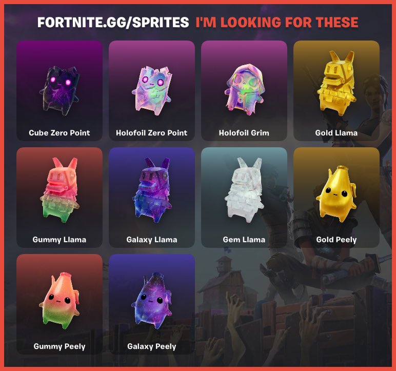 Official_VD1's tweet photo. Needing some #sprites willing to trade for sprite I have for ones I don’t have https://t.co/ZfTp8LrCd6